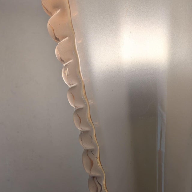 Mid-Century Modern Mid 20th Century Mid-Century Modern Pink Sconces Murano Glass Wall Lights Attributed to Barovier & Toso - Pair For Sale - Image 3 of 13