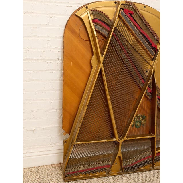 Sculpture Materials Early 20th Century Deconstructed Piano Harp Industrial Wall Art For Sale - Image 7 of 7