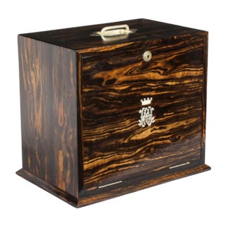 Antique Coromandel Writing / Stationary Cabinet attributed to Houghton and Gunn, 1878 For Sale