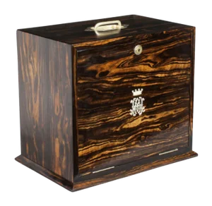 Antique Coromandel Writing / Stationary Cabinet attributed to Houghton and Gunn, 1878
