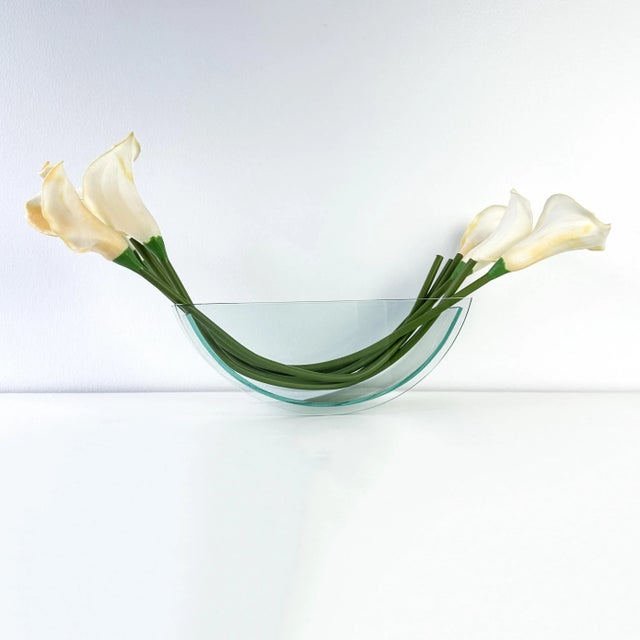 Postmodern Counterweight Glass Vase or Fruit Bowl For Sale - Image 10 of 12