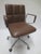 Contemporary Walter Knoll Leadchair Executive Low Back Office Chair in Toffee (New) For Sale - Image 3 of 8