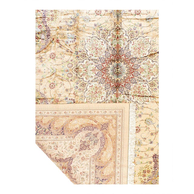 Traditional Pasargad DC Pasargad DC Exquisite Design Paris Palace Fine Power Loom V.Silk Rug For Sale - Image 3 of 3