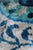 Light Blue Hand Knotted Turkish Silk Velvet Ikat Pillows For Sale - Image 4 of 9