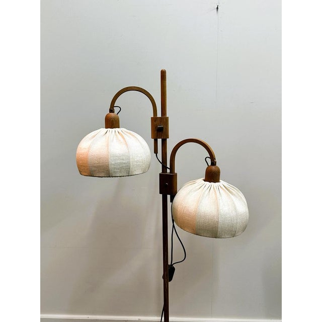 Vintage Danish Adjustable Teak Standing Lamp from Domus, 1970s For Sale - Image 13 of 16