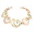Mid 20th Century Tiffany & Co. Vintage Bracelet 14k Rose & Yellow Gold Swirl Snail Shell Signed For Sale