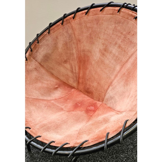 Mid-Century Modern Suede Ballon Lounge Chairs by Hans Olsen for Lusch & Co., 1950s, Set of 2 For Sale - Image 12 of 15