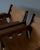 Mid-Century Modern 1973 Attributed to Sergio Rodrigues Kilin Armchairs in Freijo Wood & Leather by Oca, Brazil For Sale - Image 3 of 12