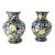 19th Century Pair of Bohemian Moser Style Enameled Floral Vases For Sale