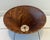 Mid-Century Modern Round Hand-Woven Rattan, Wicker Lined Fabric Lamp Shade For Sale In Miami - Image 6 of 6