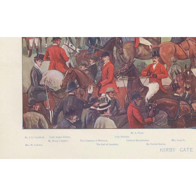 1900 - 1909 Cuthbert Bradley, Vanity Fair Quorn Fox Hunt at Kirby Gate, 1901, Print For Sale - Image 5 of 9