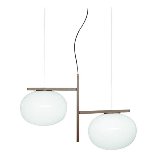 Suspension Lamp in Bronze by Mariana Pellegrino Soto for Oluce For Sale