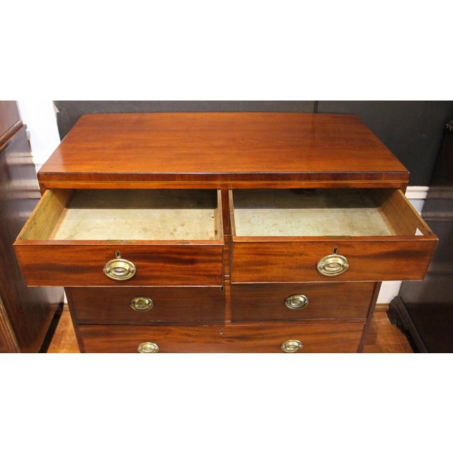 Late 18th Century Circa 1780-1800 George III Straight Front Chest of Drawers For Sale - Image 5 of 9