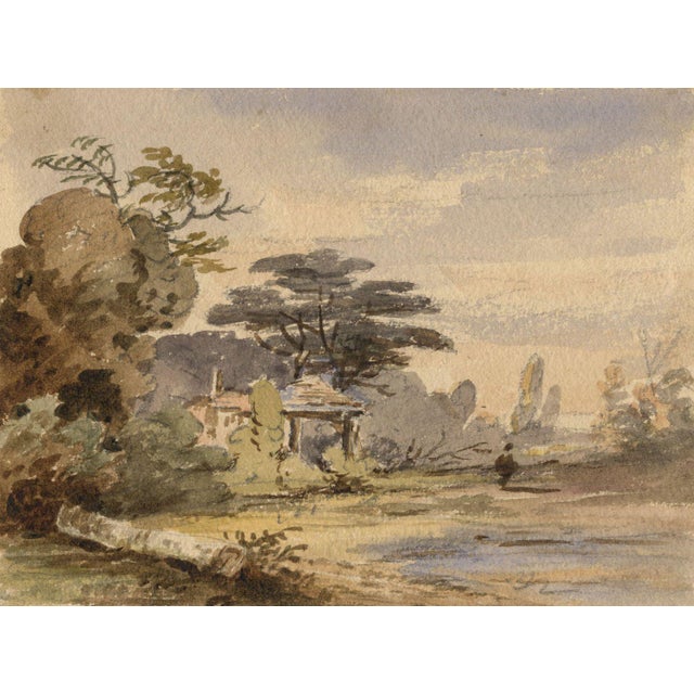 William George Jennings, Heath Scene with Pond, 1830, Watercolour For Sale - Image 5 of 5