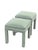 Coastal 1980s Pair Custom Upholstered Benches/Ottomans For Sale - Image 3 of 8