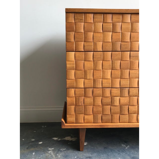 1950s Paul Laszlo Basketweave Chest for Brown Saltman Chairish