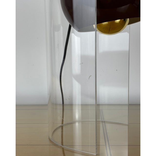 Space Age Brown Eyeball Spot Light with Acrylic Stand, 1970s For Sale - Image 16 of 18