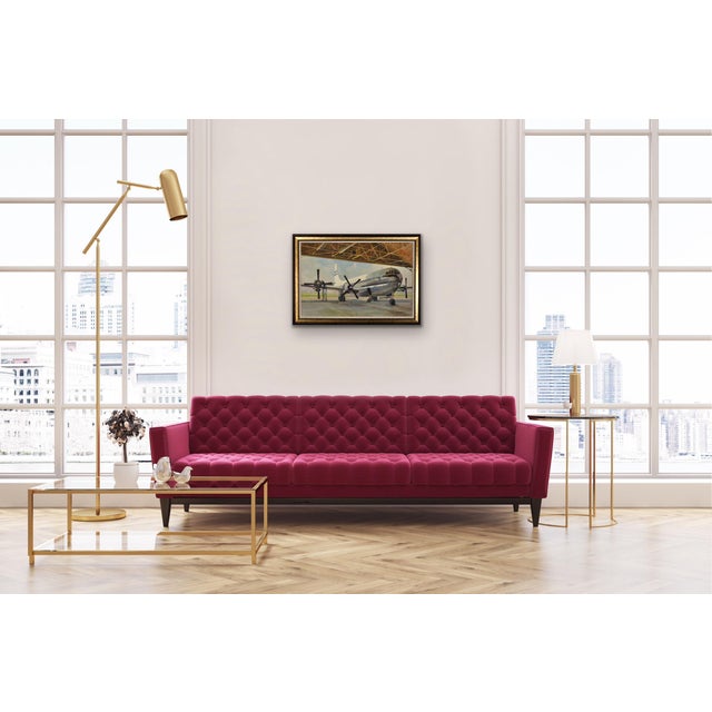 David Shepherd, Boac Boeing 377 Stratocruiser, 1953, Oil on Canvas, Framed For Sale - Image 14 of 18