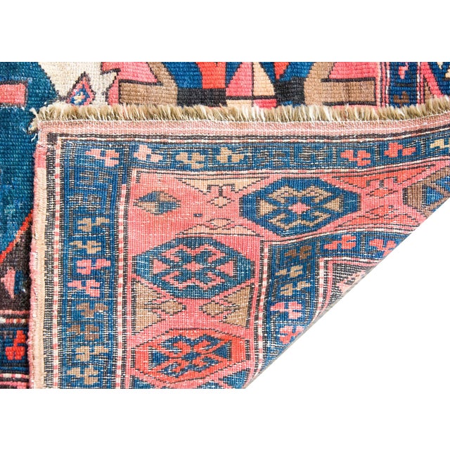 Early 20th Century Persian Kazak Rug For Sale - Image 11 of 15