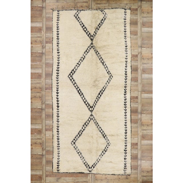 Vintage Beni Ourain Moroccan Rug - 06'08 x 14'00 For Sale - Image 9 of 9