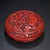 Red Late 20th Century Carved Cinnabar Lacquer Box With Auspicious Symbols and Fish Motif For Sale - Image 8 of 9