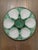 Antique 1920s French Longchamp Majolica Green and White Oyster Plate For Sale - Image 13 of 14