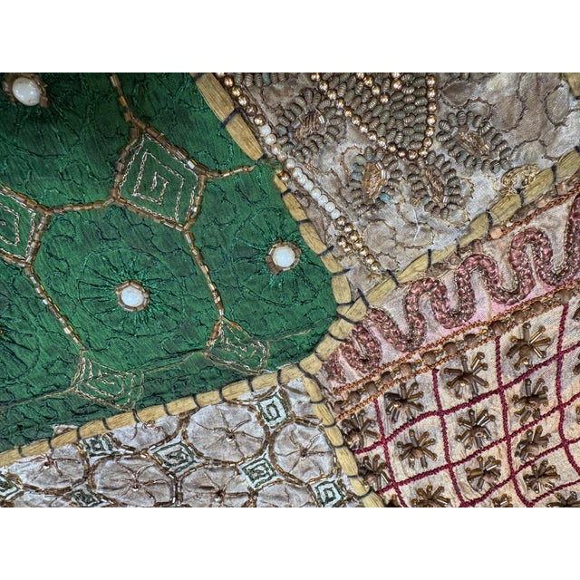 Indian Tapestry With Hand Sewn Beading For Sale In San Francisco - Image 6 of 12