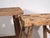 Antique solid wood stools (c.1900) Dimensions: Piece #1: Length: 40 cm Depth: 25 cm Height: 50 cm Piece #2: Length: 40 cm...