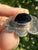 Vintage Taxco Mexico Sterling Silver Black Onyx Flower Pendant For Sale - Image 9 of 12