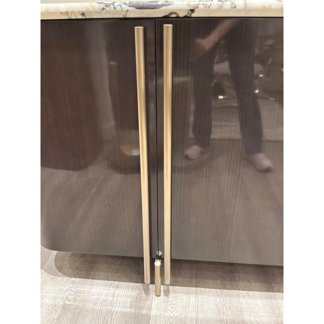 Stone Caracole Modern Marble Vena Sideboard For Sale - Image 7 of 7