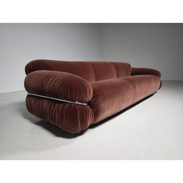 Pink Sesann Sofa in Dusty Pink by Gianfranco Frattini for Cassina, 1970s For Sale - Image 8 of 12