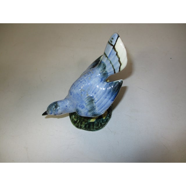Blue Stangle Pottery Blue Bird For Sale - Image 8 of 11