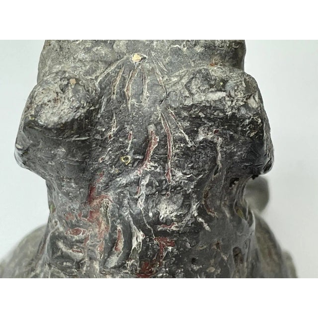 Small Early Georgian Lead Hound Dog Sculpture – c.1760 Architectural Outdoor Garden Ornament in the Manner of John Cheere For Sale - Image 12 of 12