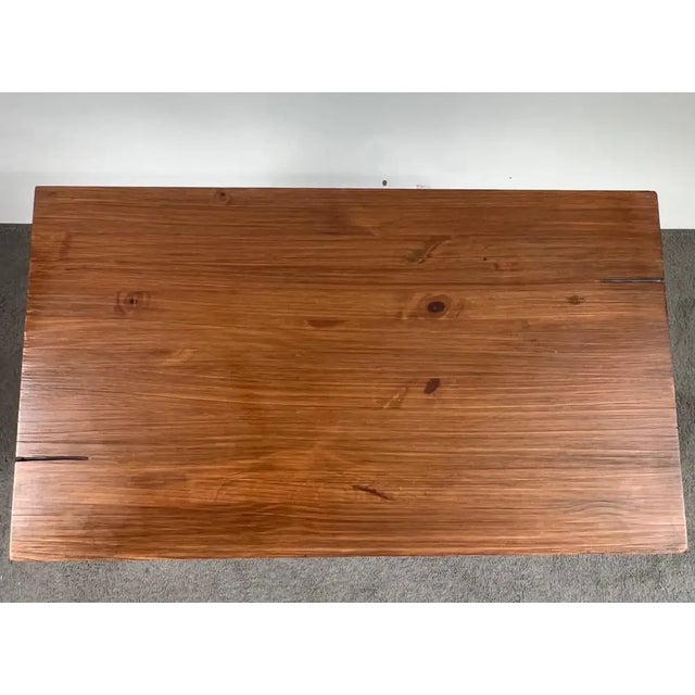 Rustic Contemporary Brazilian Pine Nightstand W/ Hidden Organizer Tray, a Pair For Sale - Image 10 of 15