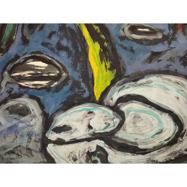 1980s Paco Simon, Composition, 1985, Painting on Paper For Sale - Image 5 of 7