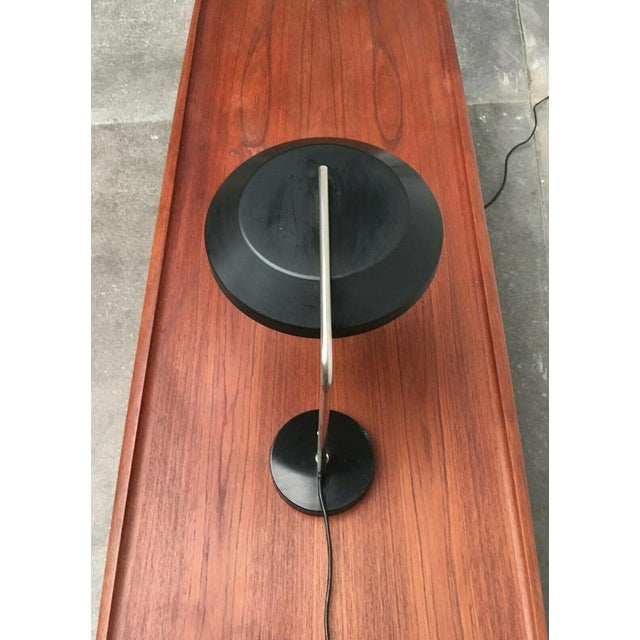 Black Mid-Century Minimalist Swivel Table Lamp, 1960s For Sale - Image 8 of 18