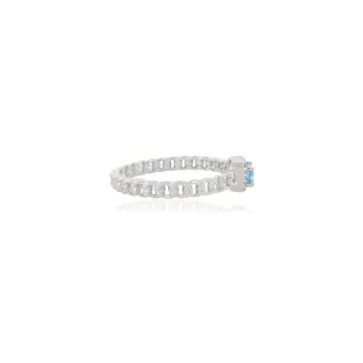 Not Yet Made - Made To Order Baguette Cut Aquamarine Halo Diamond 14k Gold Wedding Band Ring Size 6 For Sale - Image 5 of 11