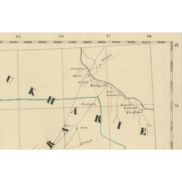 Early 19th Century Antique Map of Turkestan by Vandermaelen, 1827 For Sale - Image 5 of 10