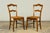 Set of 14 Mid-19th Century French Provincial Petite Maple Rush Seat Dining Chairs For Sale - Image 13 of 18
