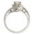 18KW Diamond (0.54) Bridal Ring, size 6.75 For Sale - Image 4 of 5