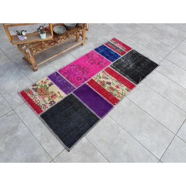 Textile Mid 20th Century Long Turkish Runner Rug For Sale - Image 7 of 10