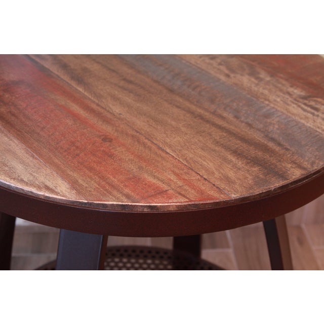 Rustic Bayshore Round Coffee Table For Sale - Image 3 of 5