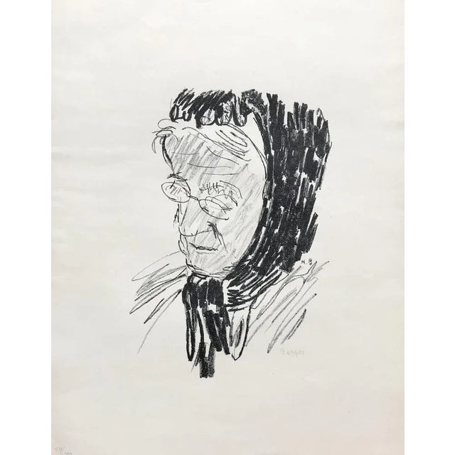 Paper Hans Berger, Grand maman aux lunettes, 1920, Lithograph For Sale - Image 7 of 7