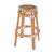 Wood Antigua 30.5 in. Seat Height Round Rattan Bar Stool with Footrest, Natural Rattan For Sale - Image 7 of 7