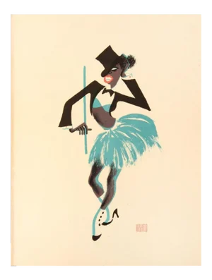 Al Hirschfeld Harlem Apollo Chorine Limited Edition Lithograph