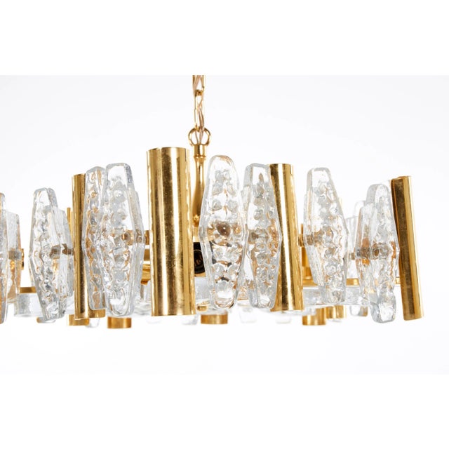 Mid-Century Modern Vintage Chandelier by Carl Fagerlund for Orrefors Glassworks For Sale - Image 3 of 4