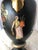 Antique Italian Neoclassical Basalt Grecian Style Porcelain Urn Vase For Sale - Image 9 of 13