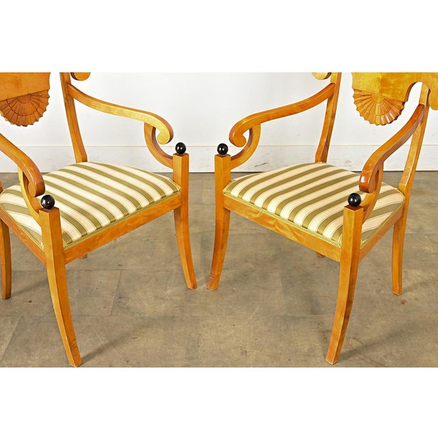 Early 20th Century Pair of Danish Biedermeier Armchairs For Sale - Image 9 of 15