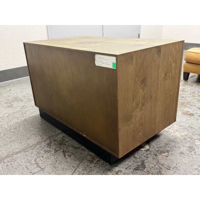 Wood Thomas Bina + Ed Robinson for Restoration Hardware White Hall Closed Nightstand For Sale - Image 7 of 12