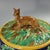 George Jones Majolica Deer Game Pie Dish and Liner For Sale - Image 10 of 12